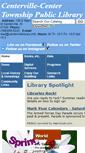 Mobile Screenshot of centervillelibrary.info