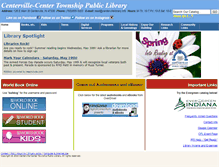 Tablet Screenshot of centervillelibrary.info