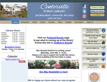 Tablet Screenshot of centervillelibrary.org